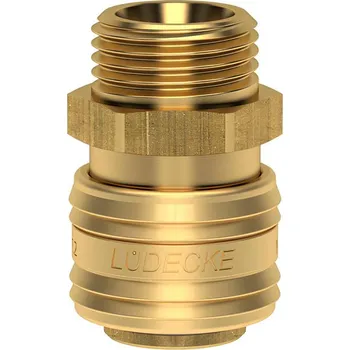 Příslušenství ke kompresoru Lüdecke Průchozí rychlospojka s vnějším trubkovým závitem G1/8"