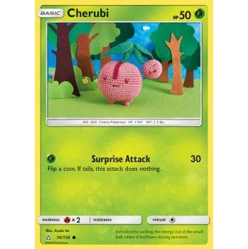 Volný čas Pokémon UPR 010/156 Cherubi - Ultra Prism Stav: Excellent, Verze: NORMAL