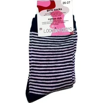 Sportovní oblečení Dívčí ponožky klasické pro holky proužky 7972 130/32