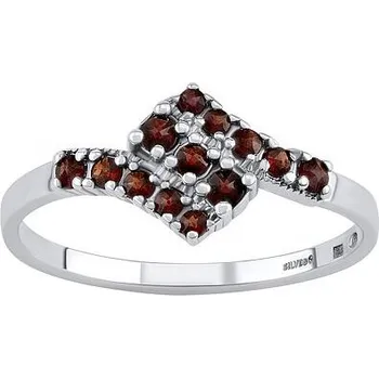 Prsten Stříbrný prsten Trinity s přírodními granáty velikost obvod 56 mm JSW31411RSGR-obvod 56 mm