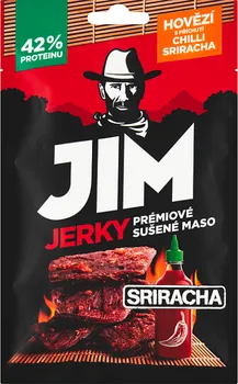 Sušené maso JIM JERKY Hovězí Chilli Sriracha 23 g