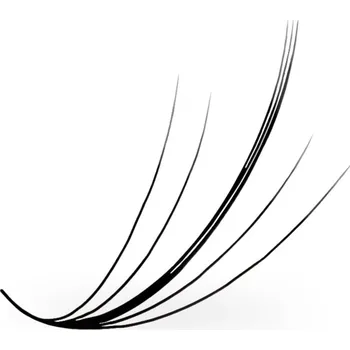 Umělé řasy Luxury Lashes WISPY Premium Řasy v Hotovém Vějířku MIX 1 000 Ks Zakřivení umělých řas: CC, Délka umělých řas: Mix délek 8-13 mm, Tloušťka řas: 007