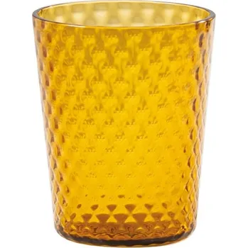 Sklenice Zafferano, Skleněný pohár Veneziano 330 ml jantar - Formadore