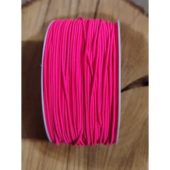 Textilie Pruženka klobouková šíře 1,2 mm barva růžová neon