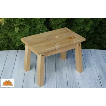 Stolička Stolička z masivu- bezbarvý lak