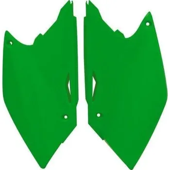RACETECH boční tabulky zadní KAWASAKI KXF 250 04-05, barva zelená fluo