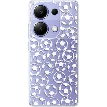 Pouzdro na mobilní telefon Odolné silikonové pouzdro iSaprio - Football pattern - white - Xiaomi Redmi Note 13 Pro
