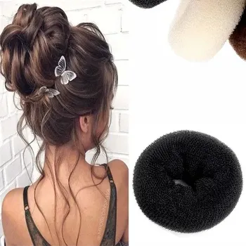 Ozdoba do vlasů Výplň pod drdol - černá M