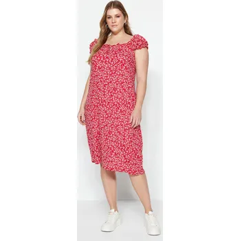 Dámské šaty Dámské šaty Trendyol Trendyol růžová | červená | fuchsiová 2082536