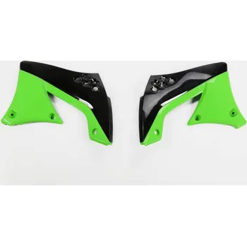 UFO kryt chladiče KAWASAKI KXF 450 09-11, barva OEM (černá/zelená)