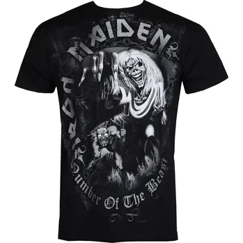 Tričko metal pánské Iron Maiden - Number Of The Beast - ROCK OFF - IMTEE08MB - S