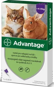 Antiparazitikum pro kočku Bayer Advantage Spot On pro kočky 80 mg
