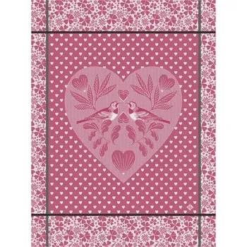 Utěrka LE JACQUARD FRANÇAIS Le Jacquard Francais AMOUR Utěrka 80 x 60 cm Růžová