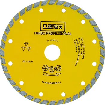 Řezný kotouč NAREX DIA 150 TP - Diamantový dělicí kotouč pro stavební materiály TURBO PROFESSIONAL