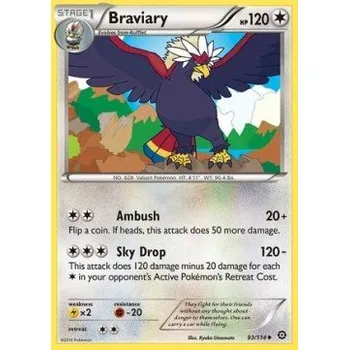 Sběratelská karetní hra Pokémon STS 093/114 Braviary - Steam Siege Stav: Excellent, Verze: NORMAL