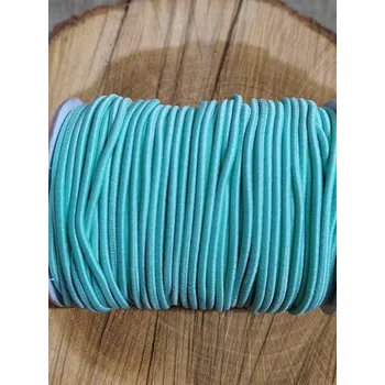Textilní guma Kulatá pruženka Ø2 mm barva mint