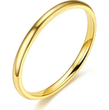 Prsten Zlacené prsteny z chirurgické oceli - 7/ 54-55 / 2 mm