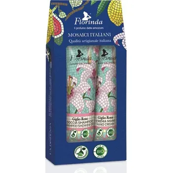 Florinda Dárková sada sprchového šamponu a krému na ruce Giglio Rosa 2x30 ml 2 ks