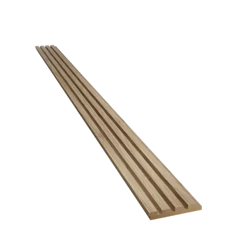 Obklad Lamele 3D Lamely MINI - DUB PŘÍRODNÍ, 123 x 16 x 2750 mm