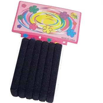 Sada gumiček do vlasů černá- 6 ks