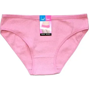Dámské kalhoty Dámské kalhotky jednobarevné bokové 60131 růžové 606/117