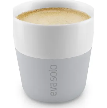 EVA SOLO Termošálky na espresso 80 ml 2 kusy světle šedé