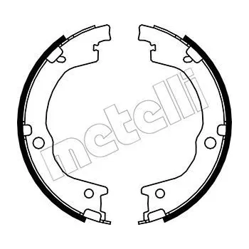 Brzdová čelist Sada brzdových čelistí, parkovací brzda METELLI 53-0230