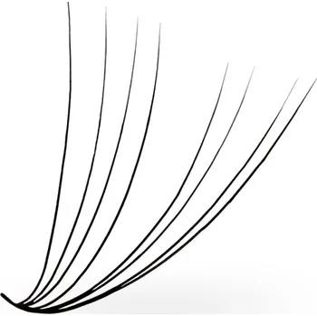 Luxury Lashes 8D Řasy Premium sypané v Hotovém Vějířku - 1 000 Ks Zakřivení umělých řas: CC, Délka umělých řas: 14 mm, Tloušťka řas: 005