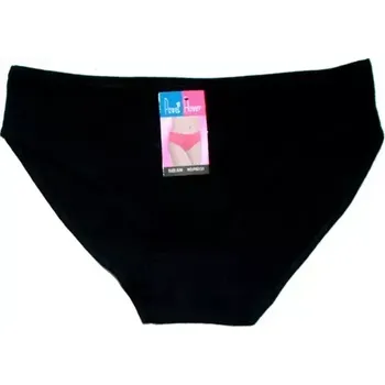 Dámské kalhoty Dámské kalhotky jednobarevné bokové 60131 černé