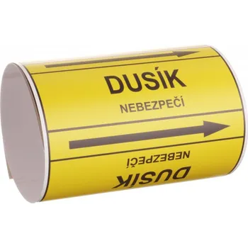 Páska na značení potrubí Signus M25 - DUSÍK Samolepka 100 x 77 mm, délka 1,5 m, Kód: 25875