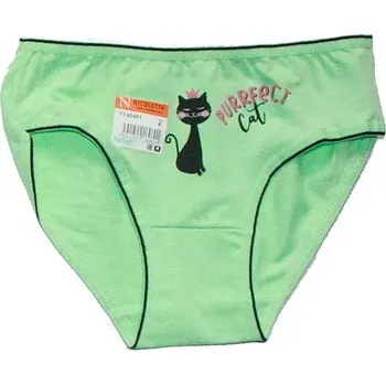 Dětská móda Dívčí kalhotky kočička 140481 zelené 219/7