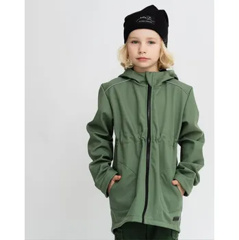 Dívčí bunda Dětská zelená softshell parka 30/15 Velikost: 110/116