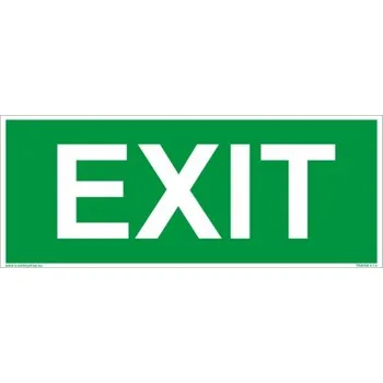 EXIT - nápis Samolepka 200 x 80 mm tl. 0.1 mm - Kód: 09791