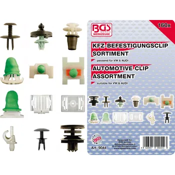 Sada nářadí BGS BGS9044, Sada příchytek čalounění Audi, VW, 160 ks