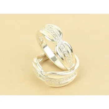 Prsten Dámský prsten se zirkony stříbro Ag 925/1000