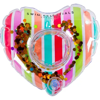 Nafukovací kruh Nafukovací držák na pití Srdce duha