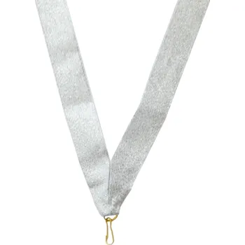 Stuha DCH Široká stuha s klipem - Stříbrná