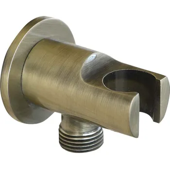 Sprchový panel Reitano Rubinetteria Držák sprchy kulatý, pevný, s vyústěním, bronz 981M6