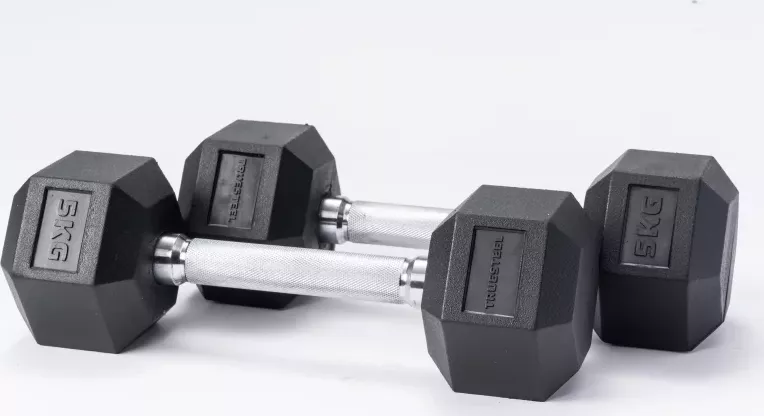 TRUESTEEL Jednoruční činky Hexagon TrueGrip 1 kg - 47,5 kg 2 kg