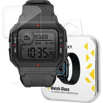 Příslušenství k chytrým hodinkám Wozinsky hybridní 3D sklo na displej hodinek Amazfit Neo - transparentní