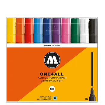 Akrylové fixy MOLOTOW One4All 227HS 4mm, 10ks základní A