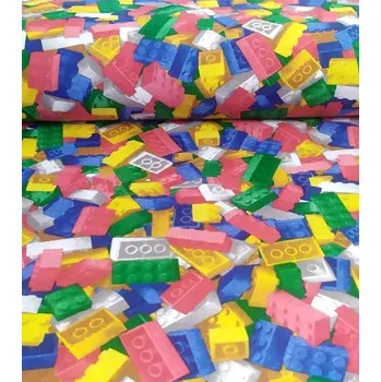 Loneta dekorační látka lego | RTex