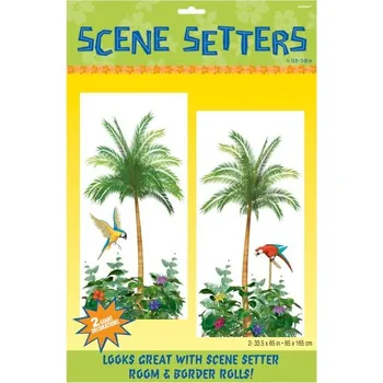 Party dekorace Dekorace na zeď Palmy 2 ks, 165 x 85 cm