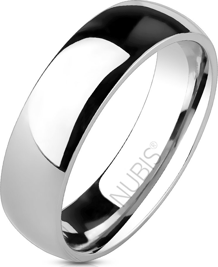 NUBIS® NSS1010 Pánský ocelový snubní prsten, 6 mm - velikost 77 - NSS1010-77