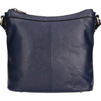 Kabelka Luxusní kožené dámské crossbody Hexagona 113032 - modrá