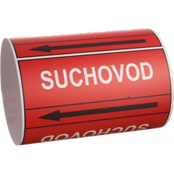 Páska na značení potrubí Signus M25 - SUCHOVOD Samolepka 130 x 100 mm, délka 1,5 m, Kód: 26113