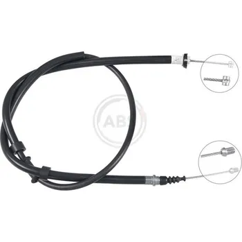 Lanko parkovací brzdy Tažné lanko, parkovací brzda A.B.S. ABSK19804