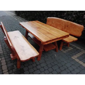 Zahradní sestava Zahradní nábytek SAMOS z masivního dřeva Barevné provedení: Mahagon