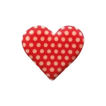 Party dekorace Čokoládová dekorace - Srdíčka s puntíky / 14 ks