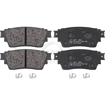 Brzdová destička Sada brzdových destiček, kotoučová brzda A.B.S. 35291